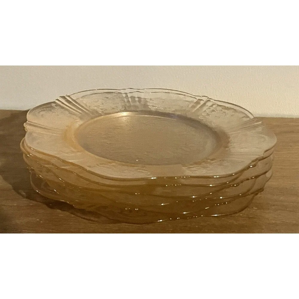 AMERICAN SWEETHEART Pink Depression Glass MacBeth-Evans Saucers - Set Of 6